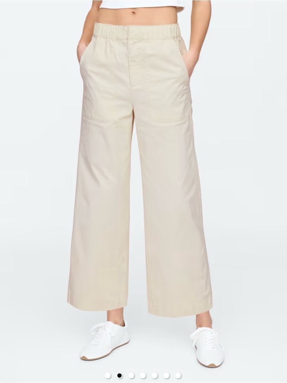 GAP Factory High Rise Easy Wide-Leg Khakis